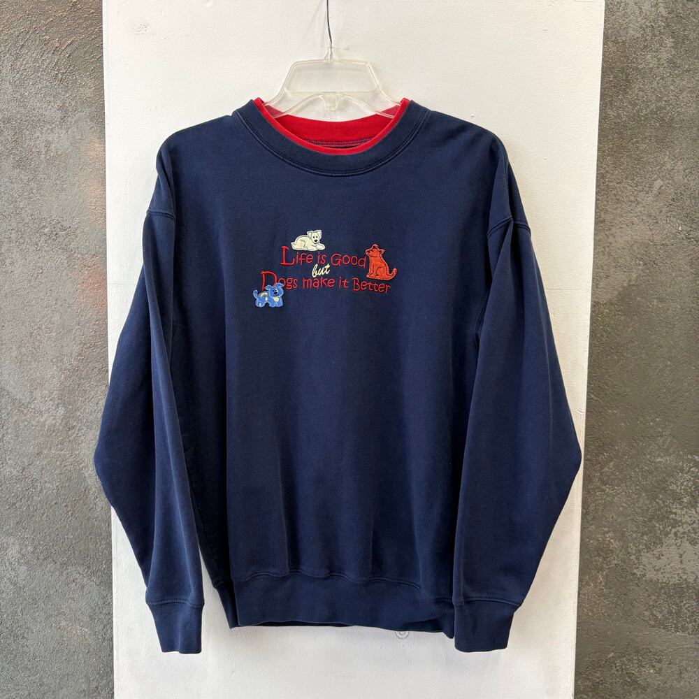 M&C Sportswear Vintage Blue Sweater